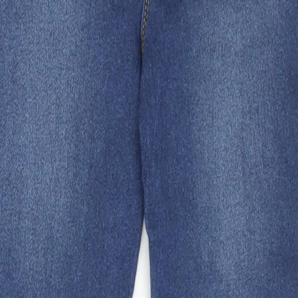 George Girls Blue Cotton Jegging Jeans Size 5-6 Years Regular Pullover