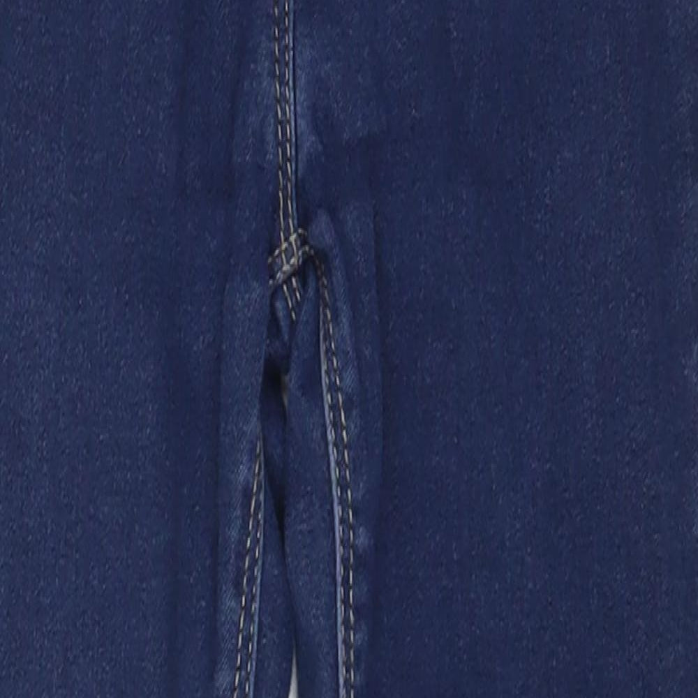 George Girls Blue Cotton Jegging Jeans Size 5-6 Years Regular Pullover