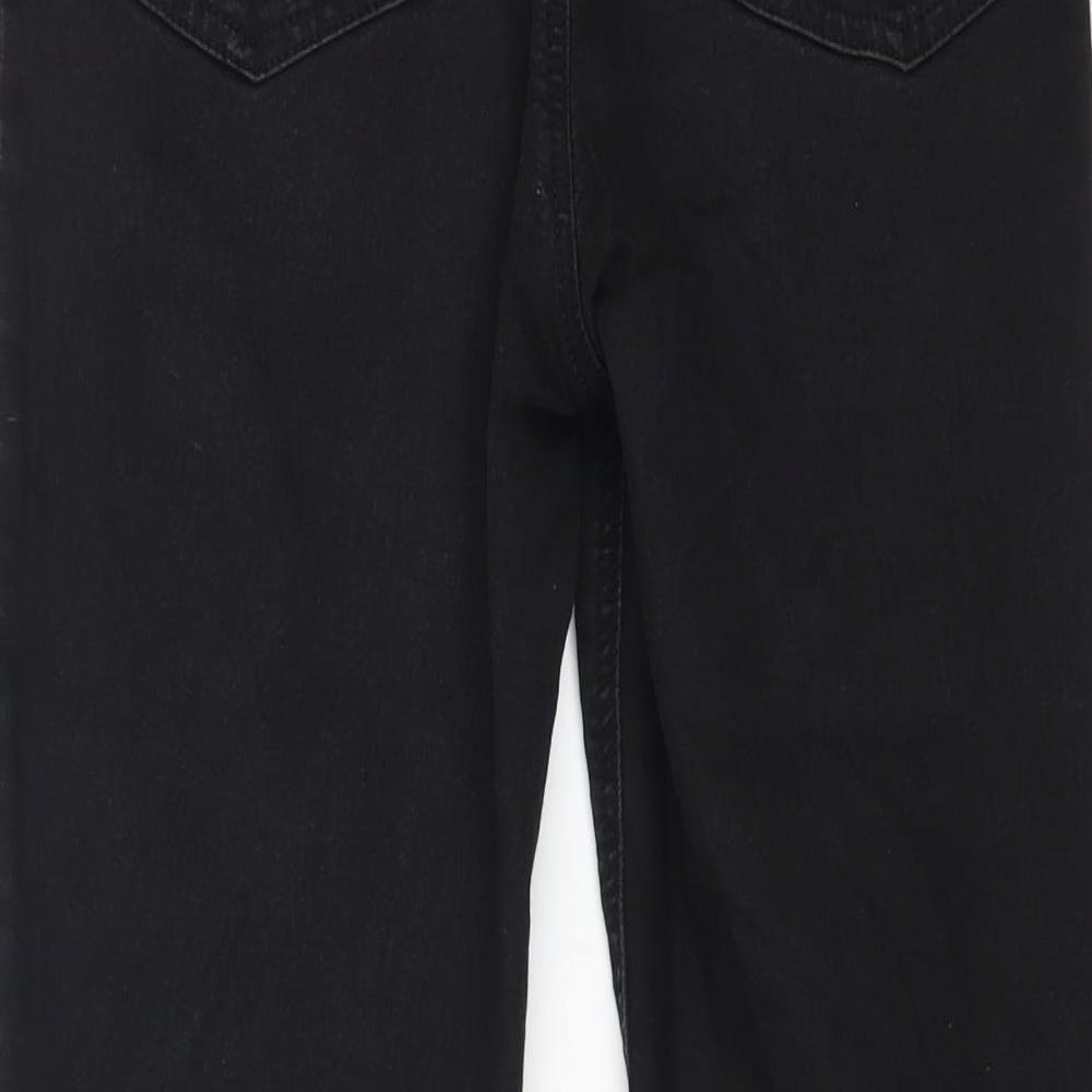 Marks and Spencer Womens Black Cotton Jegging Jeans Size 12 L25 in Regular