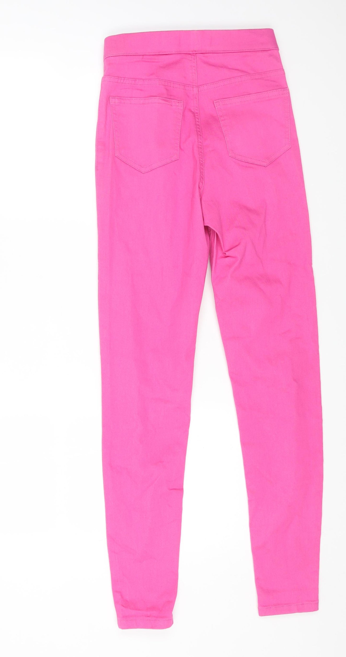 Marks and Spencer Womens Pink Cotton Jegging Jeans Size 6 L27 in Regular