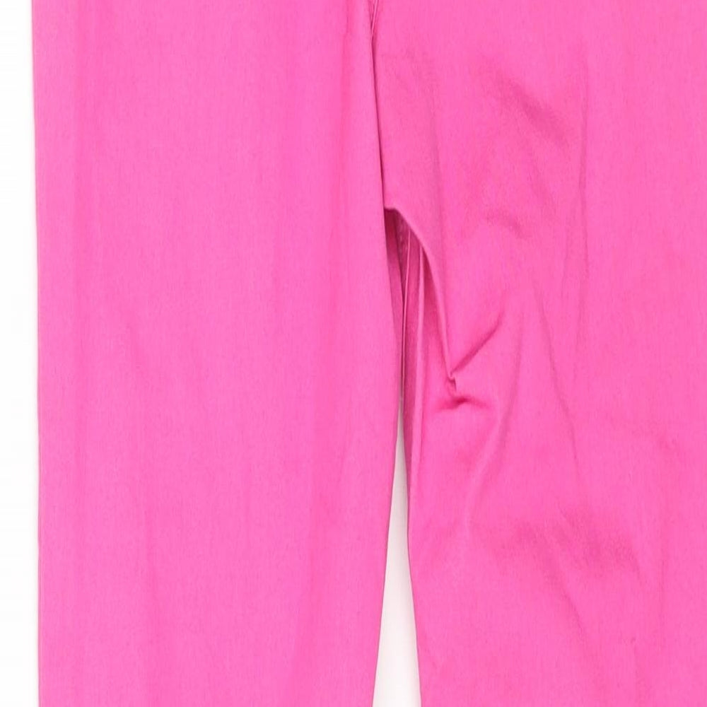 Marks and Spencer Womens Pink Cotton Jegging Jeans Size 6 L27 in Regular