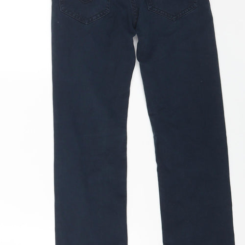 Timberland Womens Blue Cotton Straight Jeans Size 10 L24 in Regular Button