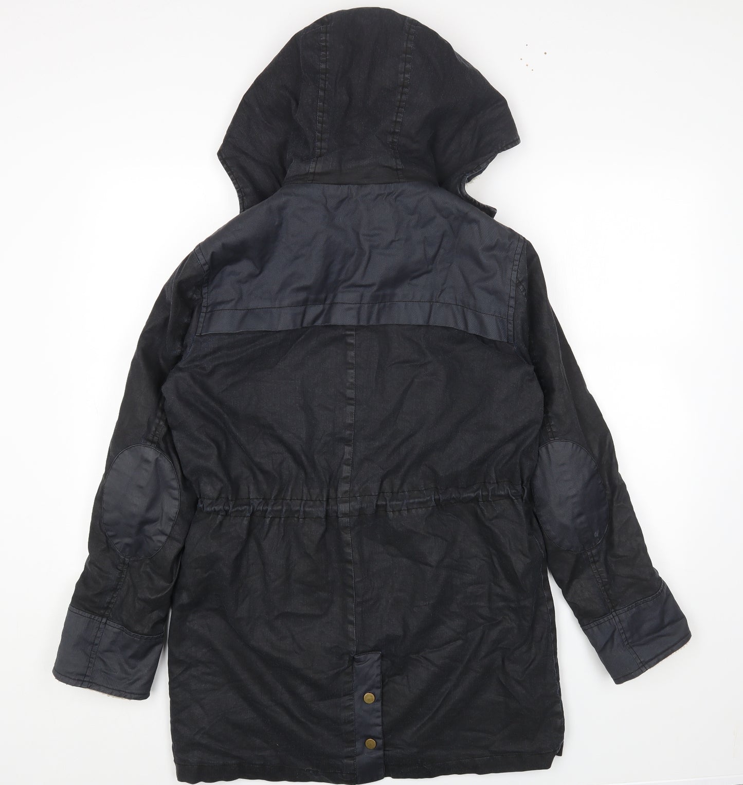 Whistles Womens Black Jacket Coat Size 8 Zip