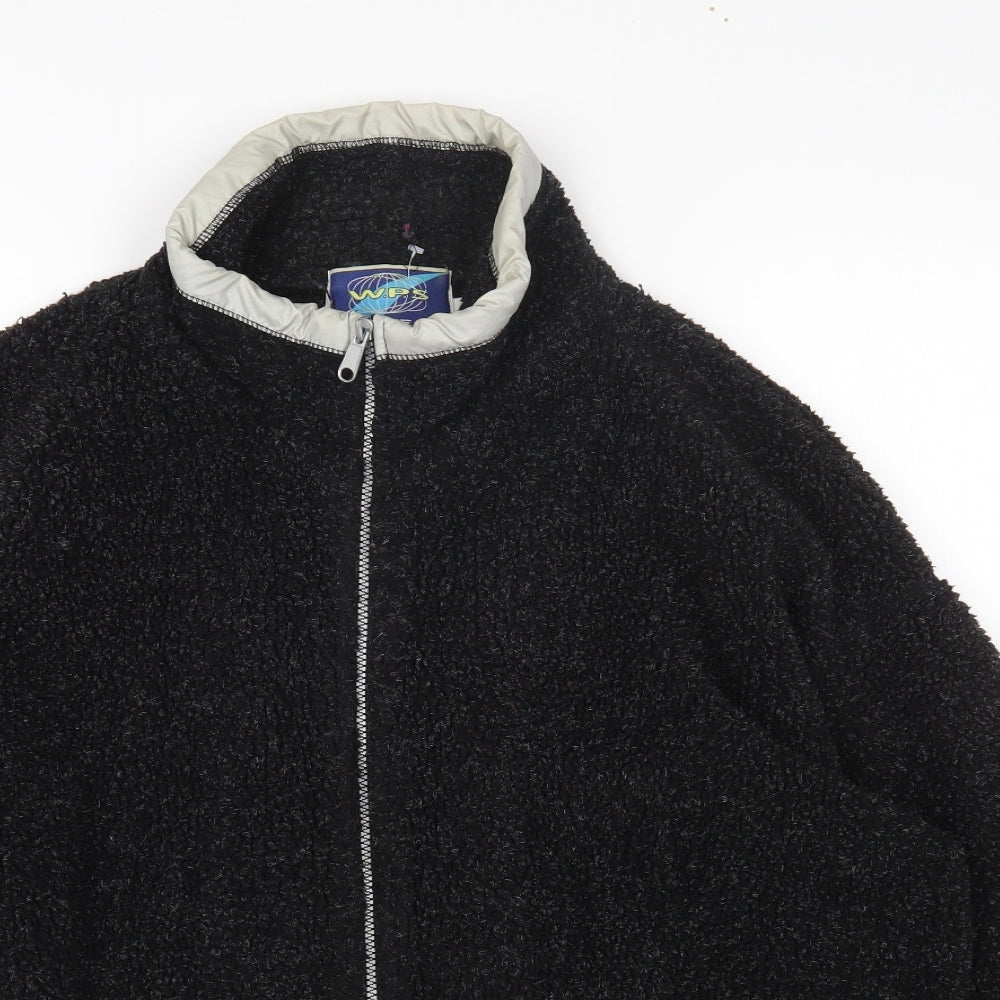 W.P.S Mens Black Jacket Size L Zip