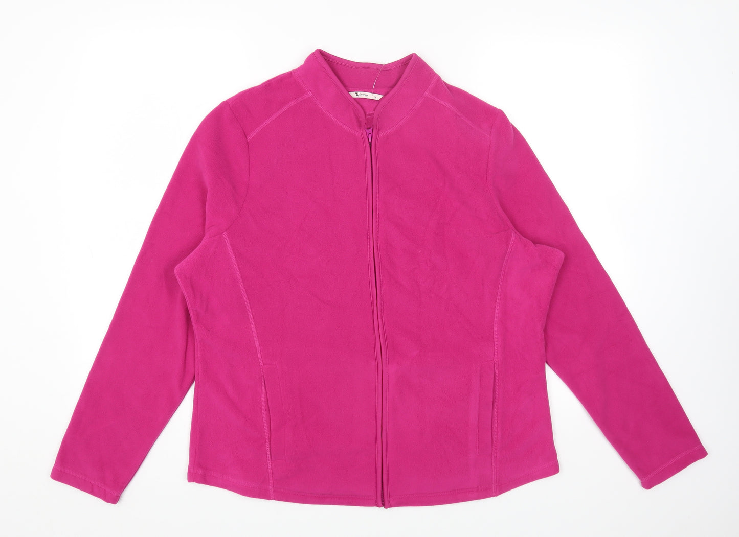TU Womens Pink Jacket Size 16 Zip