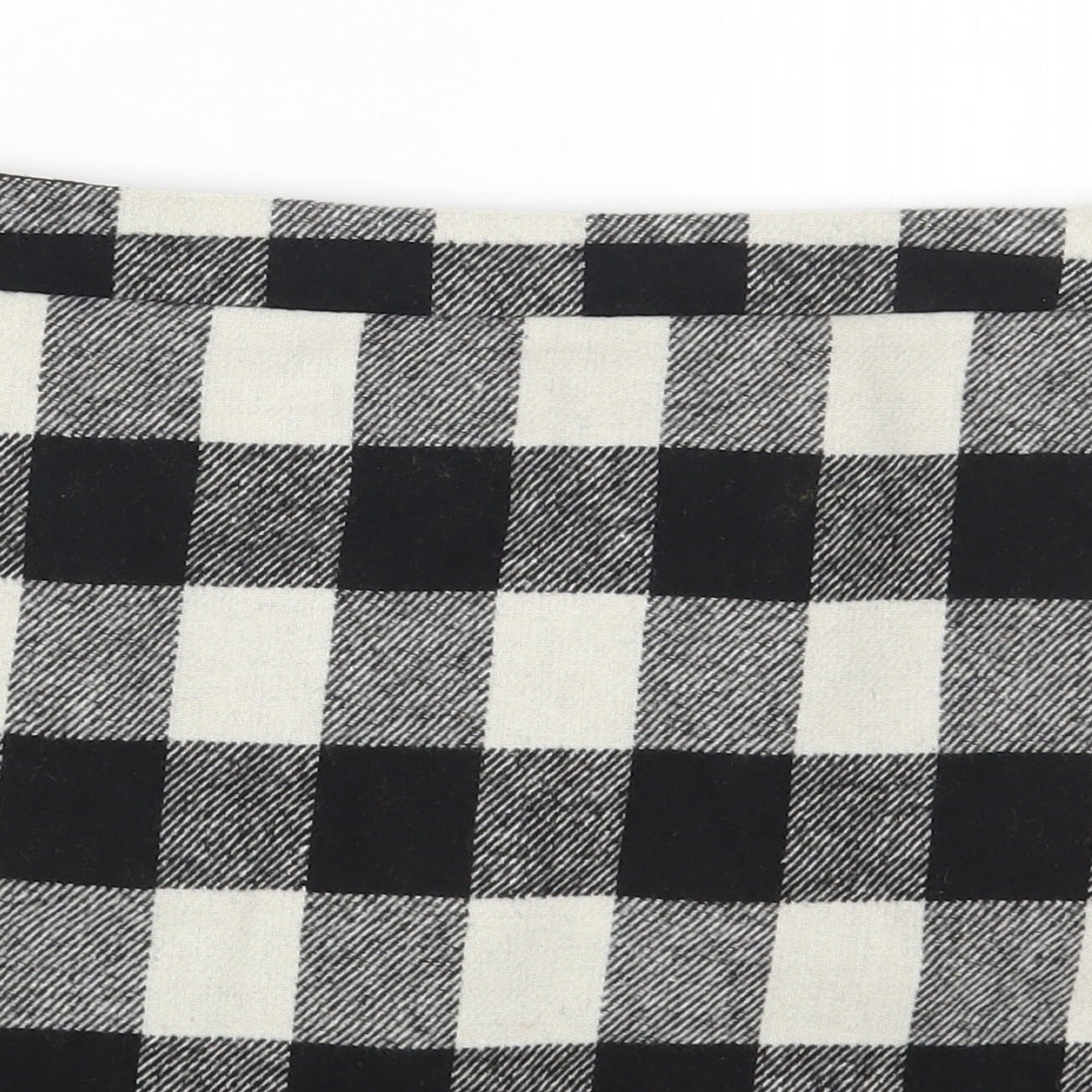 Papaya Womens Multicoloured Check Polyester A-Line Skirt Size 14 Zip