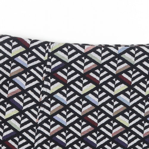 Zara Womens Multicoloured Geometric Cotton A-Line Skirt Size S Zip