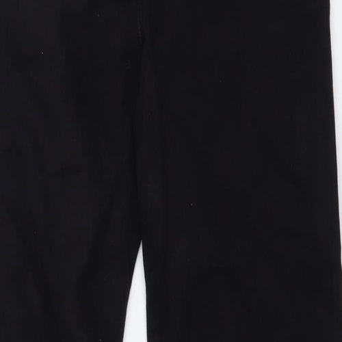Real Easy Womens Black Cotton Straight Jeans Size M L25 in Regular Button