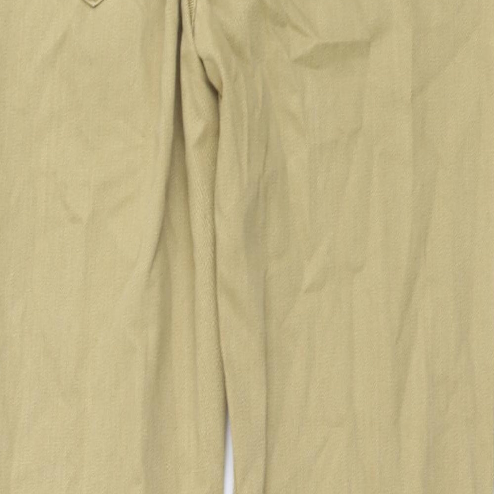White Stuff Mens Beige Cotton Straight Jeans Size 32 in L31 in Regular Button