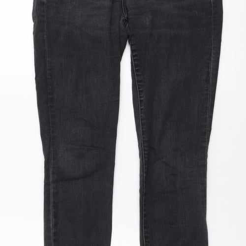 Gap Womens Grey Cotton Skinny Jeans Size 26 in L28 in Regular Button