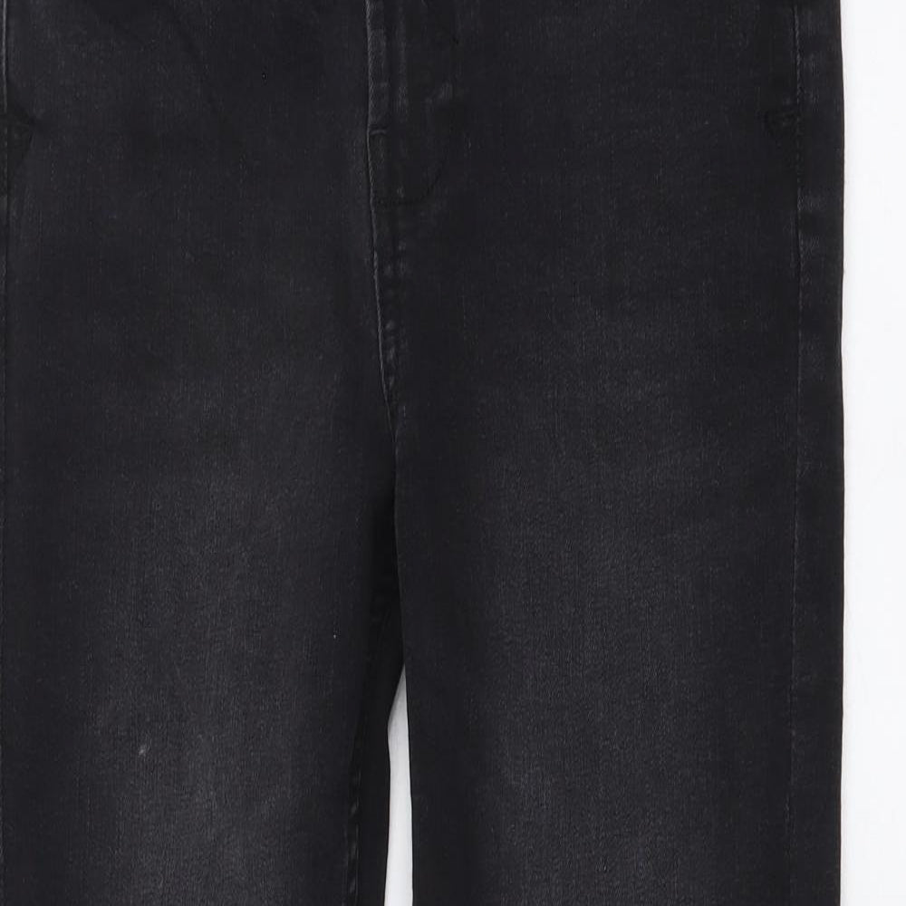 George Boys Black Cotton Skinny Jeans Size 11-12 Years Regular Button