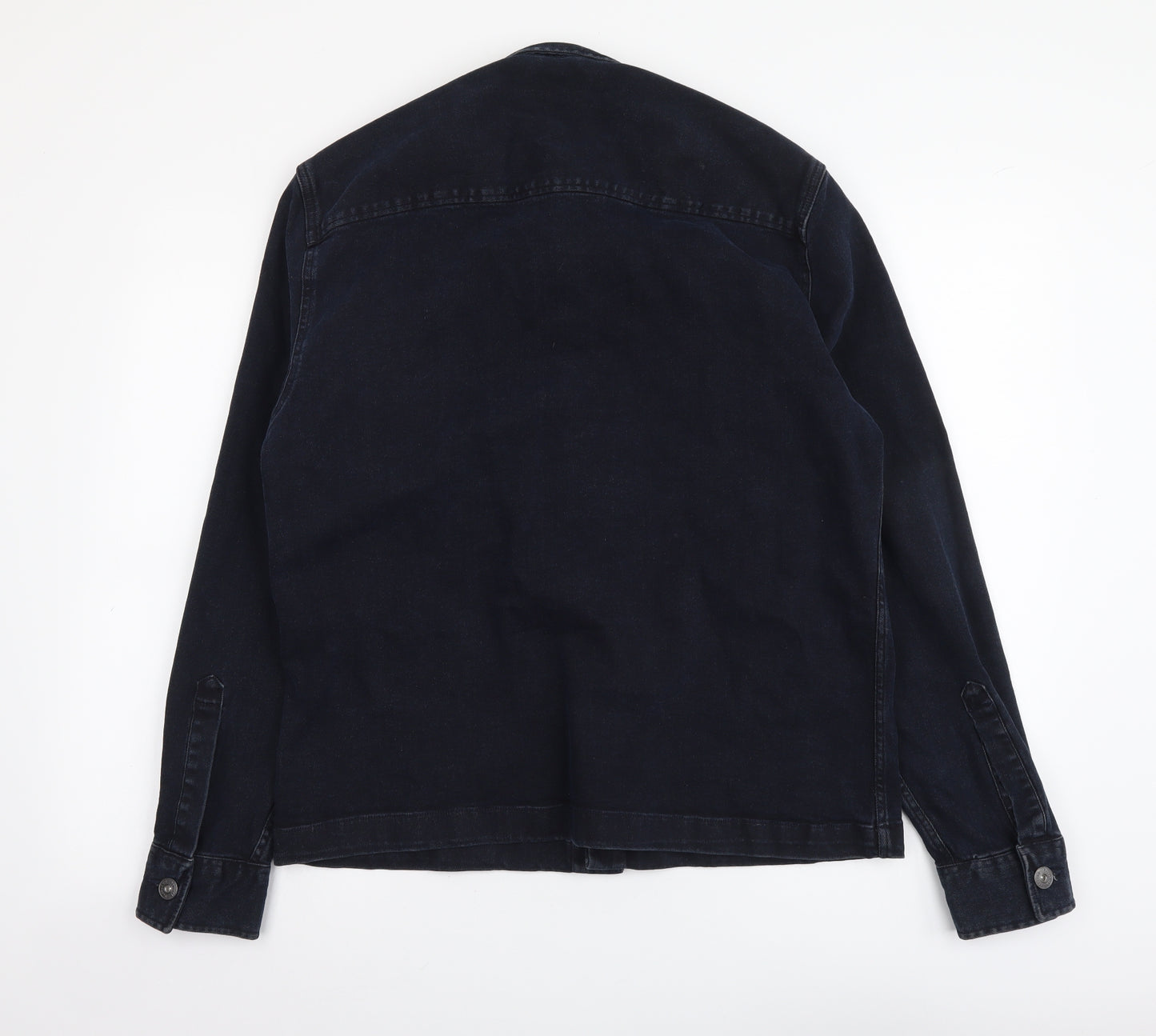 TU Mens Blue Jacket Size S Button