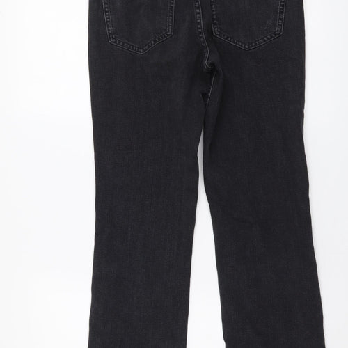 Marks and Spencer Womens Grey Cotton Skinny Jeans Size 8 L25 in Slim Button