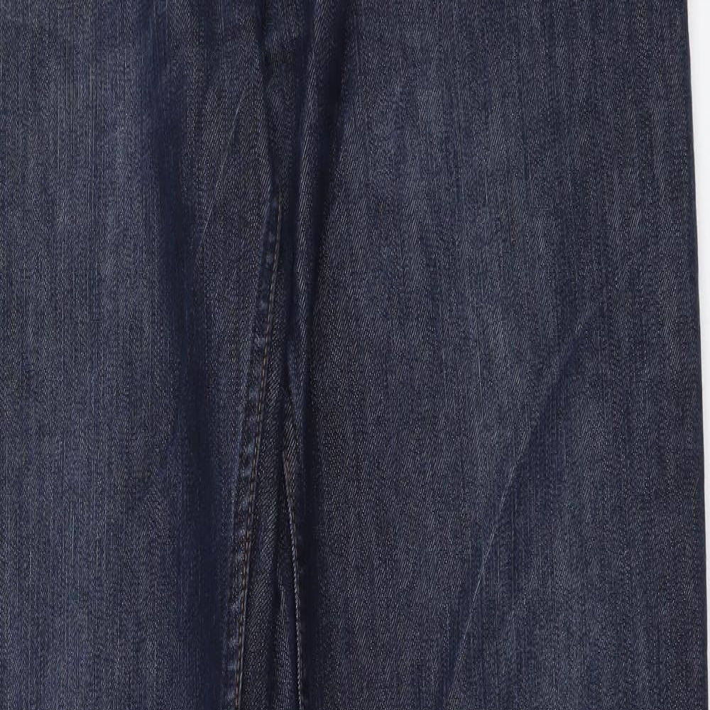 NEXT Mens Blue Cotton Straight Jeans Size 34 in L35 in Regular Button