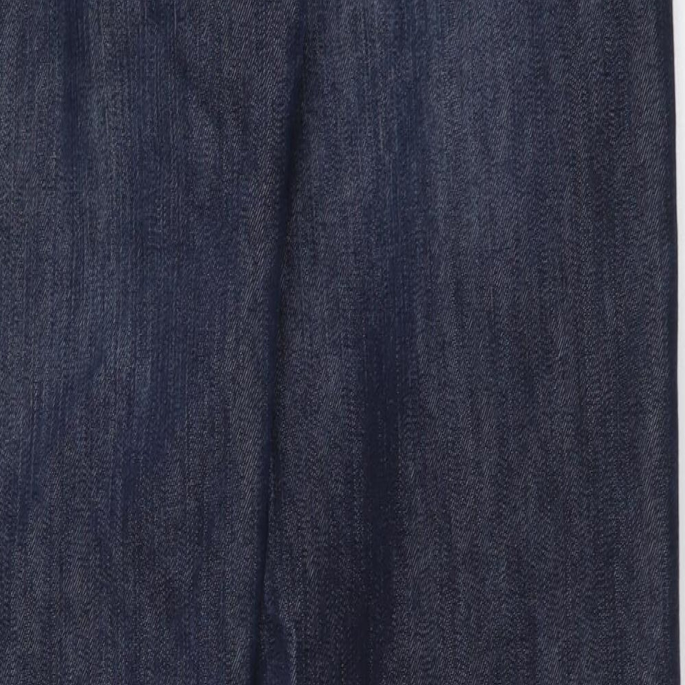 NEXT Mens Blue Cotton Straight Jeans Size 34 in L35 in Regular Button