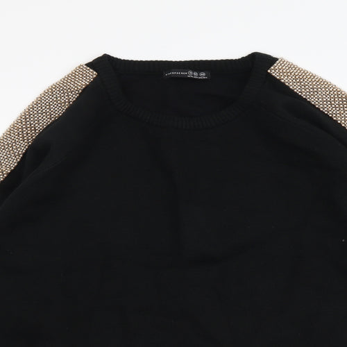 Atmosphere Womens Black Round Neck Acrylic Pullover Jumper Size 14