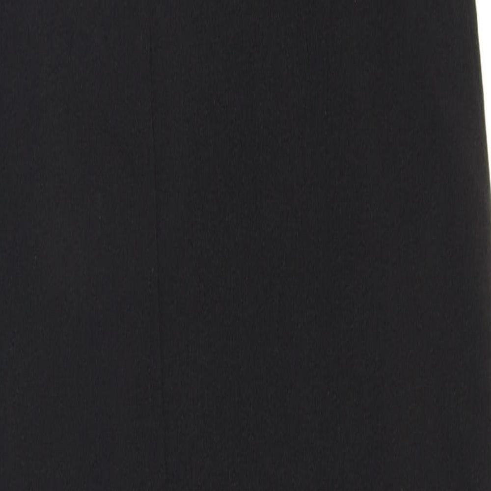 Zara Womens Black Polyester Bodycon Size S Off the Shoulder Zip