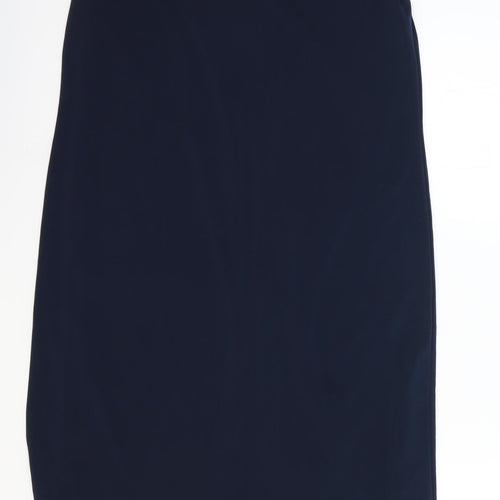 Great Plains Womens Blue Polyester Sheath Size 12 Round Neck Pullover