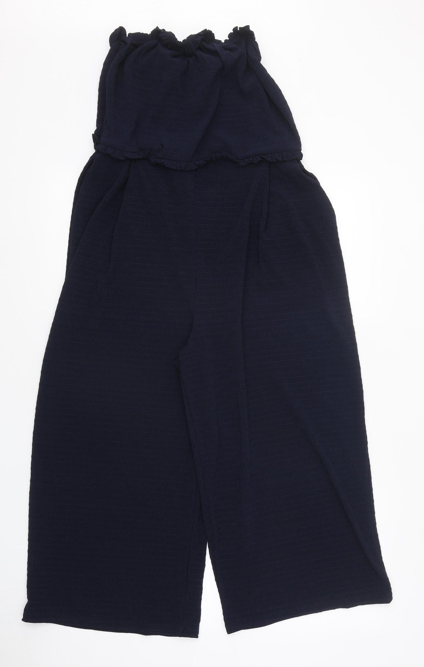 NEXT Womens Blue Polyester Jumpsuit One-Piece Size 12 L23 in Pullover