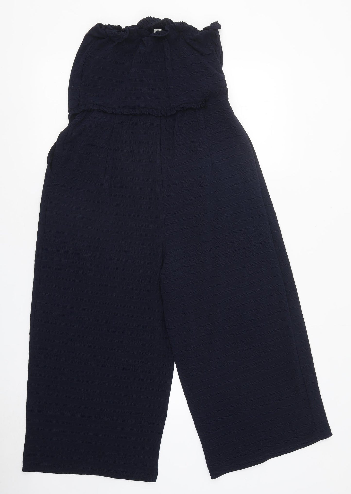 NEXT Womens Blue Polyester Jumpsuit One-Piece Size 12 L23 in Pullover