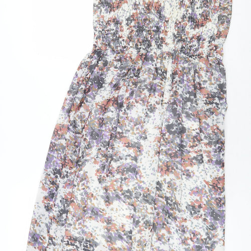 Jaune Rouge Womens Multicoloured Floral Polyester Maxi Size S Boat Neck Tie