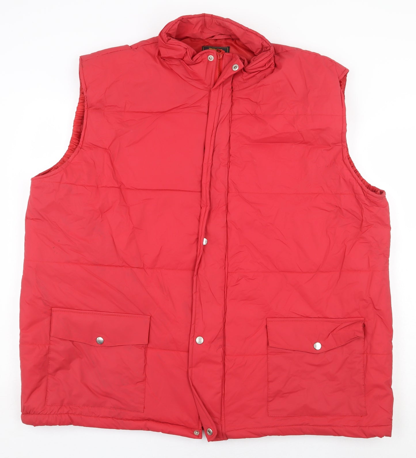Southern Mannermode Mens Red Gilet Coat Size 2XL Zip