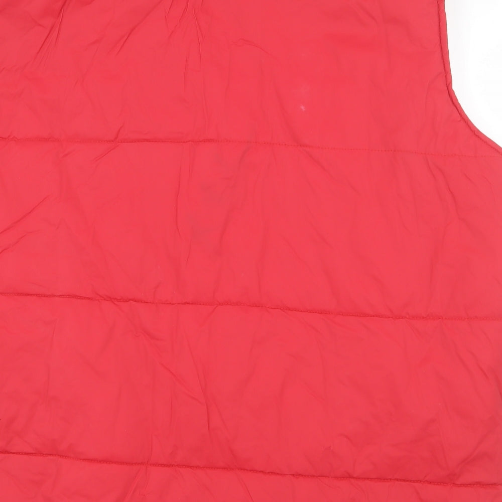 Southern Mannermode Mens Red Gilet Coat Size 2XL Zip
