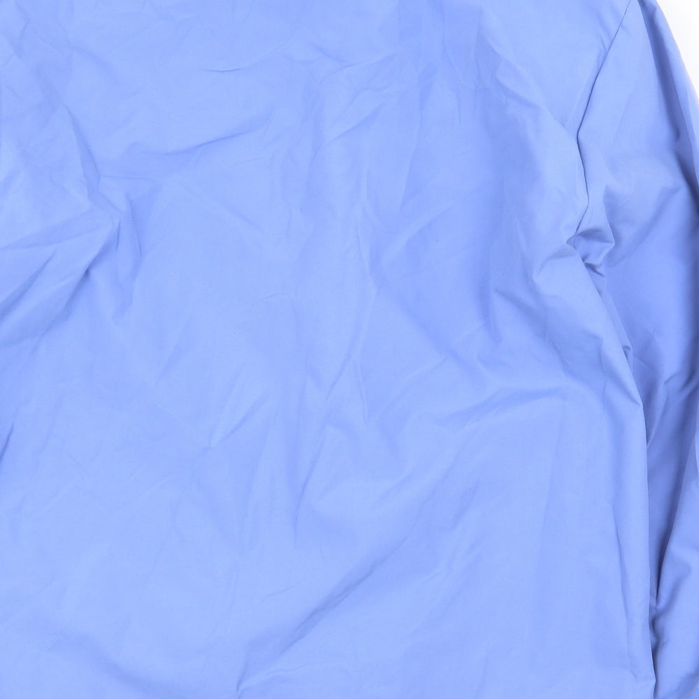 Preworn Mens Blue Rain Coat Coat Size XL Zip