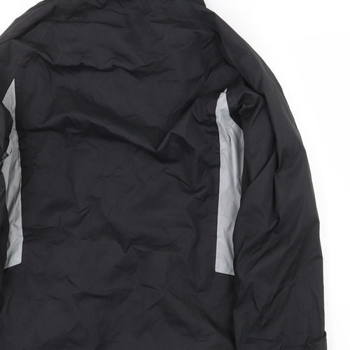 Trespass Boys Black Rain Coat Coat Size 13-14 Years Zip