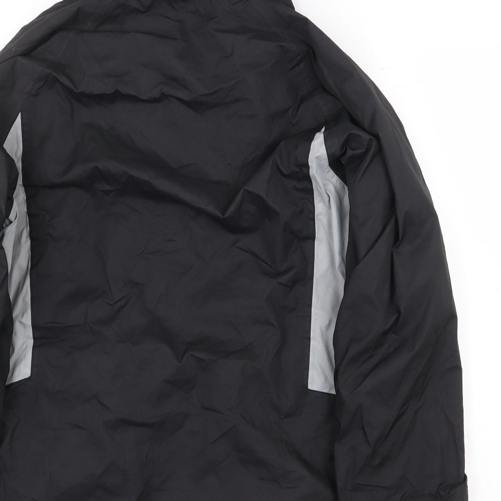 Trespass Boys Black Rain Coat Coat Size 13-14 Years Zip