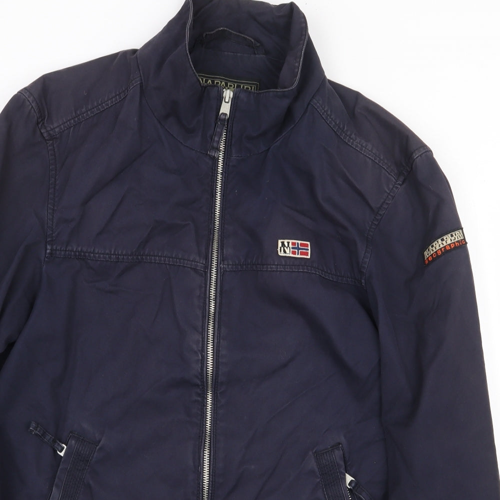 Napapijri Mens Blue Jacket Size L Zip