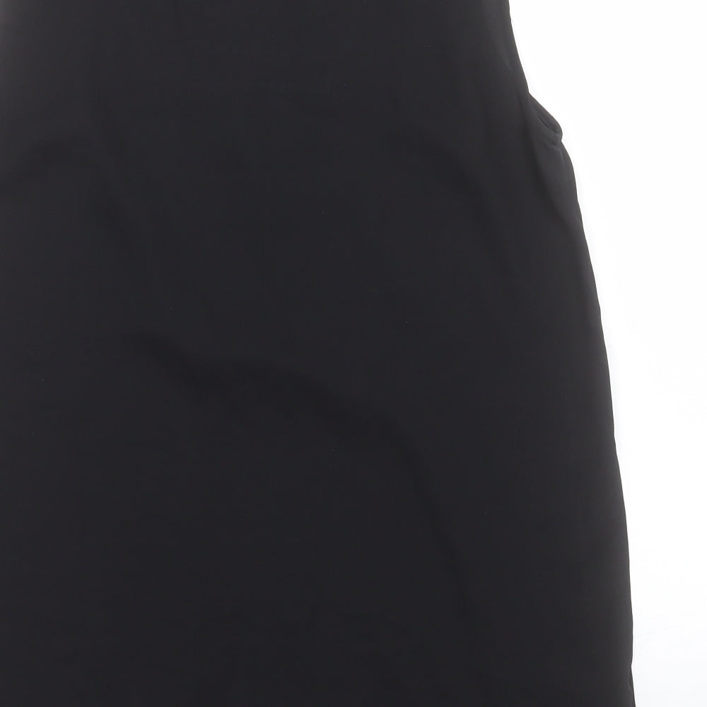 Label Lab Womens Black Polyester Basic Tank Size 12 Boat Neck