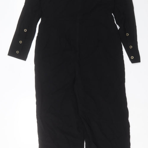 NEXT Womens Blue Polyester Dungaree One-Piece Size 10 L27 in Button