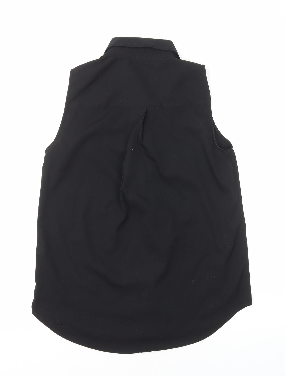 Element Womens Black Polyester Basic Button-Up Size S Collared