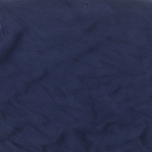 NEXT Boys Blue Round Neck Geometric 100% Cotton Pullover Jumper Size 5-6 Years Pullover - Boat Embroidery