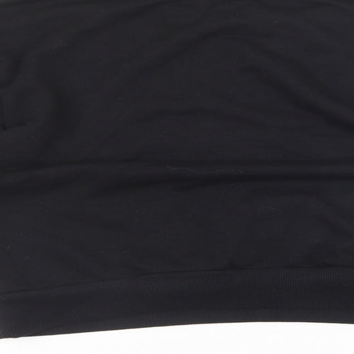 New Look Womens Black Geometric Polyester Pullover Sweatshirt Size 10 Pullover - Sequin detail.