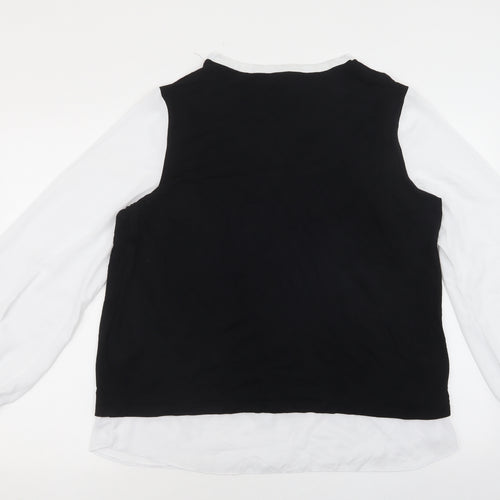 George Womens Multicoloured Viscose Basic Blouse Size 18 V-Neck - Chiffon sleeves and bottom, Tie neck.