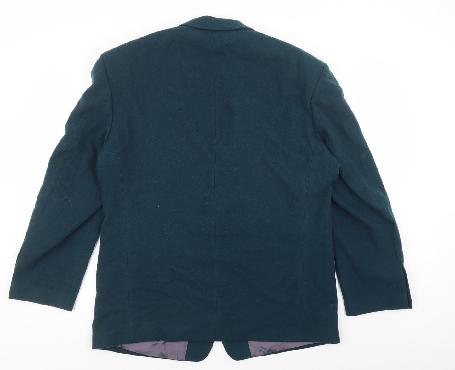 Marks and Spencer Mens Green Polyester Jacket Blazer Size 42 - Pockets