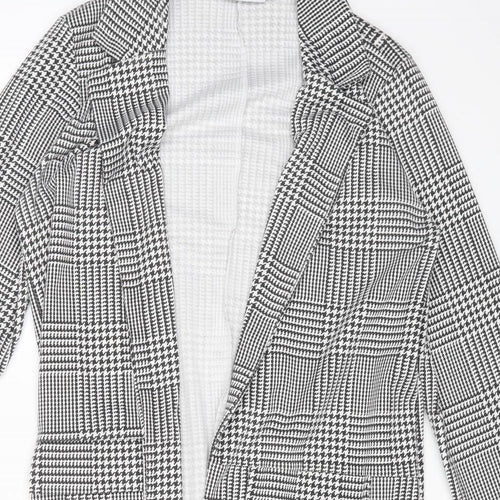 SPOTTED Womens Multicoloured Argyle/Diamond Overcoat Coat Size 10