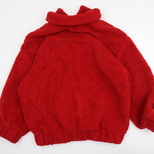 PRETTYLITTLETHING Womens Red Jacket Size 10 Zip