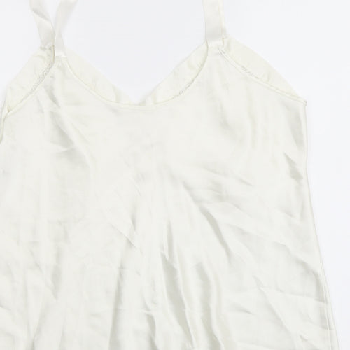 Marks and Spencer Womens Ivory Polyester Camisole Tank Size 20 V-Neck