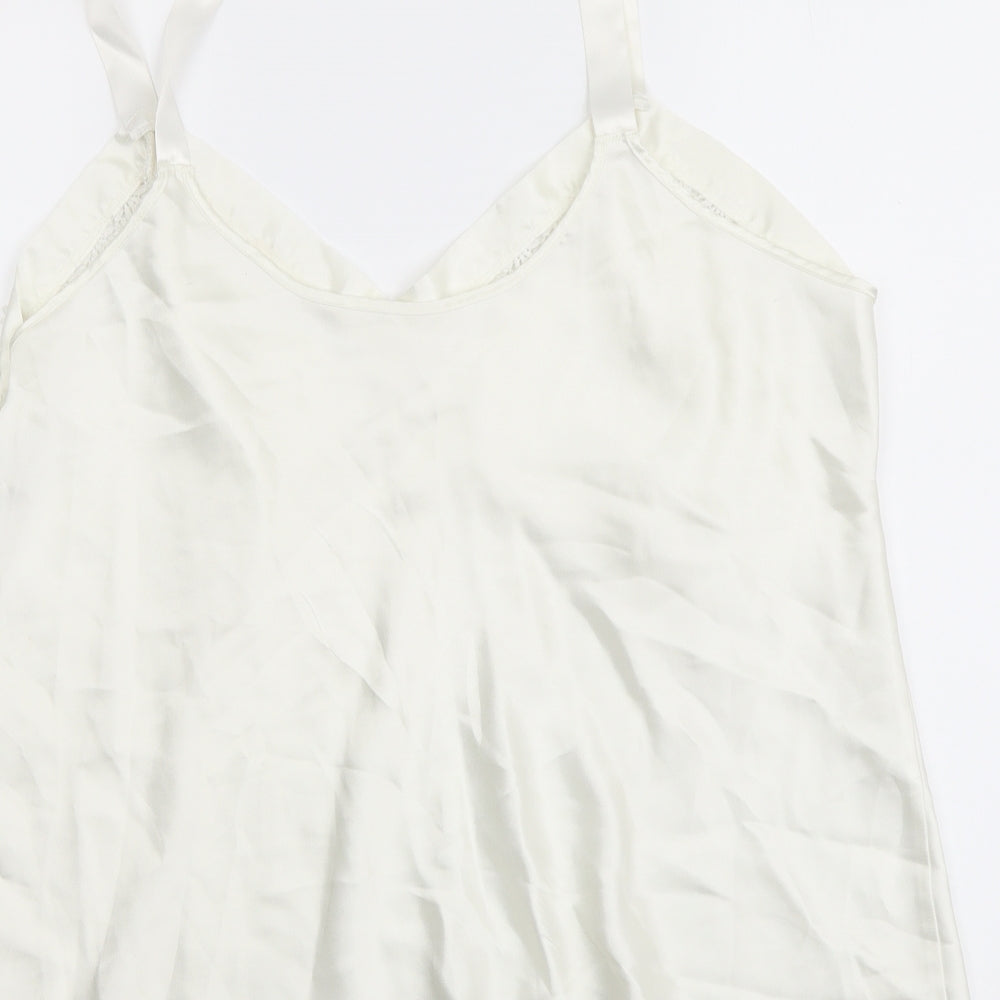 Marks and Spencer Womens Ivory Polyester Camisole Tank Size 20 V-Neck