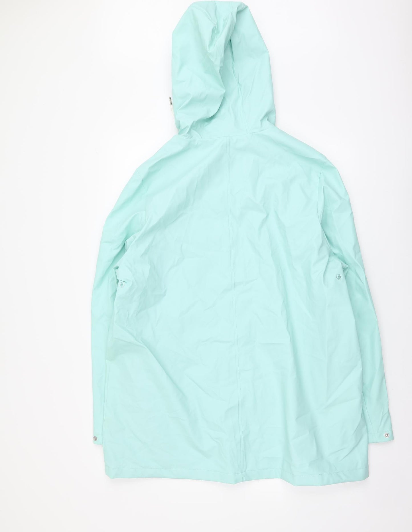 Marks and Spencer Womens Green Rain Coat Coat Size 18 Zip
