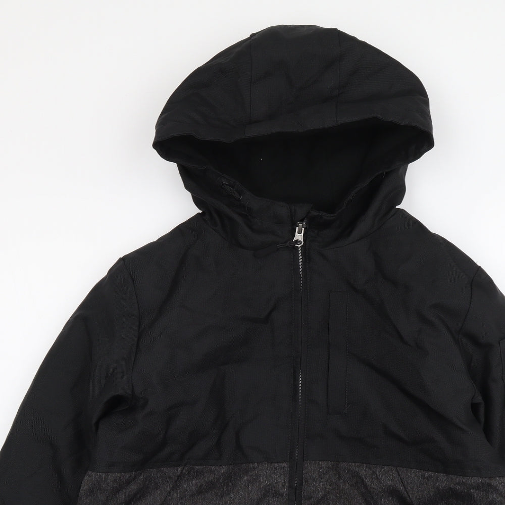 Primark Boys Black Jacket Size 13-14 Years Zip