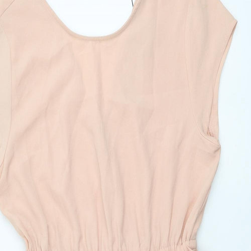 Only Womens Pink Polyester Mini Size S Round Neck Pullover