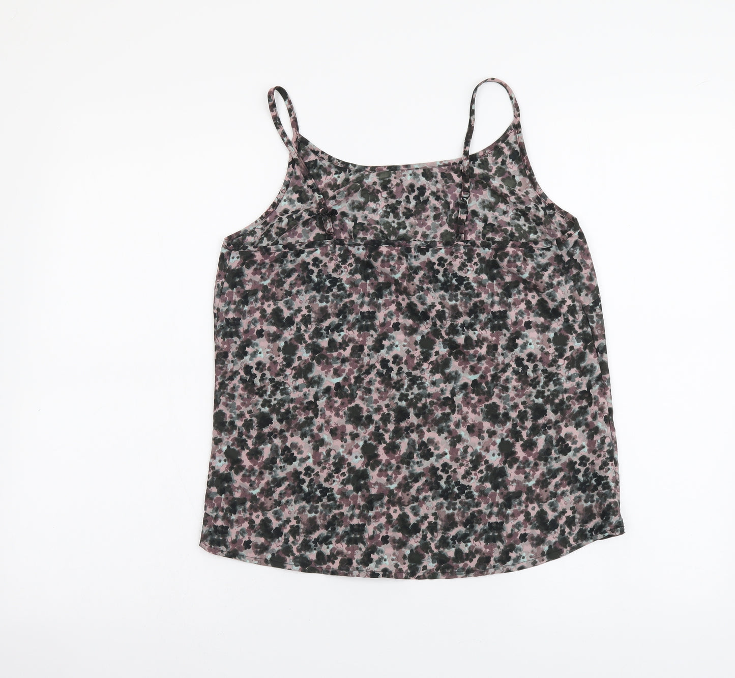 NEXT Womens Multicoloured Geometric Polyester Camisole Tank Size 6 Round Neck