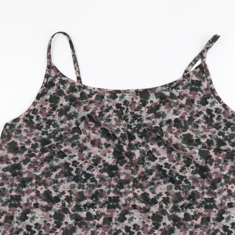 NEXT Womens Multicoloured Geometric Polyester Camisole Tank Size 6 Round Neck