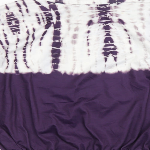 NB Avenue Womens Purple Polyester Basic Blouse Size XL Boat Neck