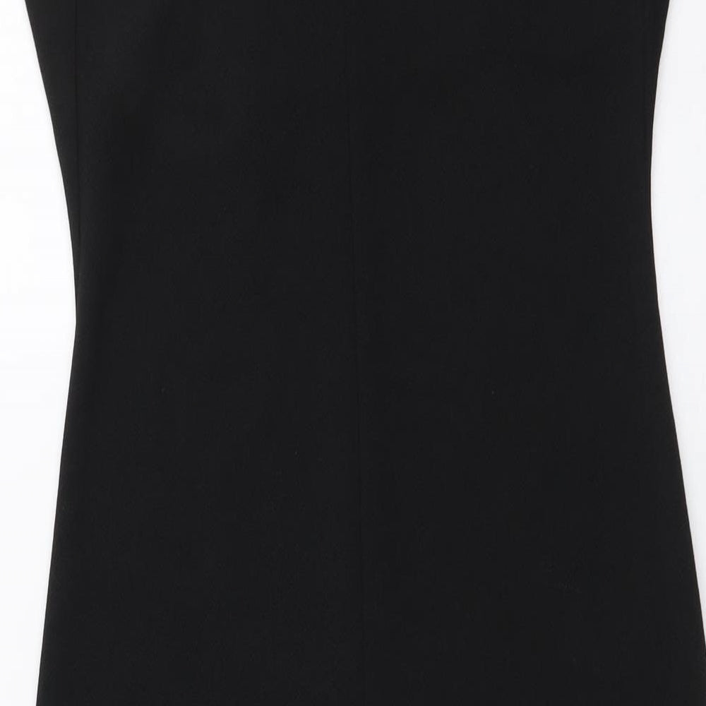 River Island Womens Black Polyester Bodycon Size 8 Cowl Neck Pullover