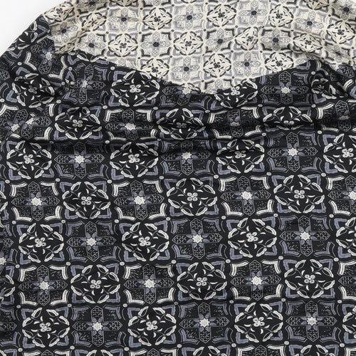 NEXT Womens Multicoloured Geometric Polyester Basic Button-Up Size 10 Collared